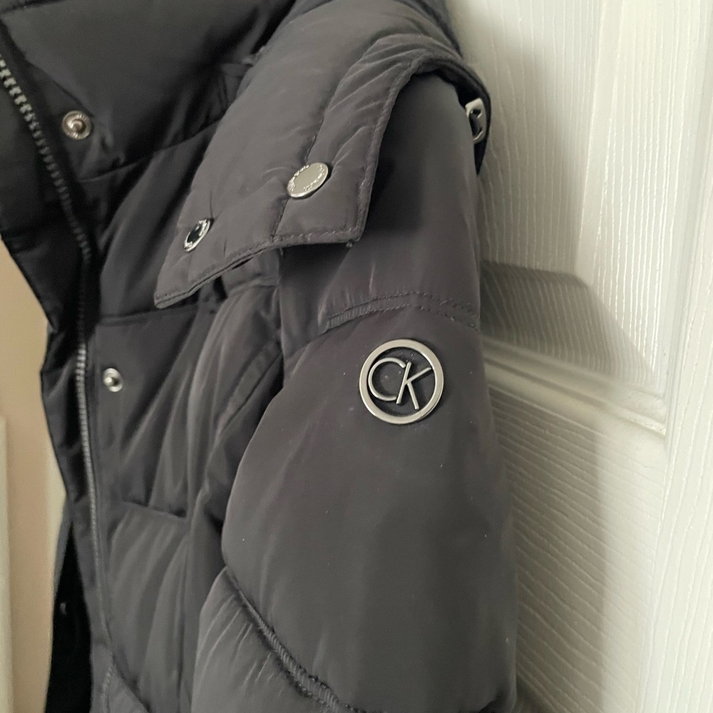 XS Calvin Klein Women's Black Puffer Coat Winter Coat - Picture 4 of 8